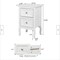 Set of 2 Nightstand Bedside End Table Shelf with 2 Drawers Bedroom Furniture
